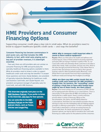 HME Providers and Consumer Financing Options