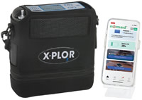 X-PLOR portable oxygen concentrator featuring ModulAir technology