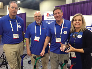 Mark Whitney, Gary Kabot, Ken Paulus, Mimi Sardou with HME Business New Product Award